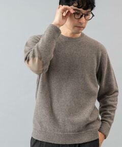 URBAN RESEARCH ROSSO / アーバンリサーチ ロッソ ニット・セーター | 『XLサイズあり』ハミルトンラムズウールエルボーパッチニット