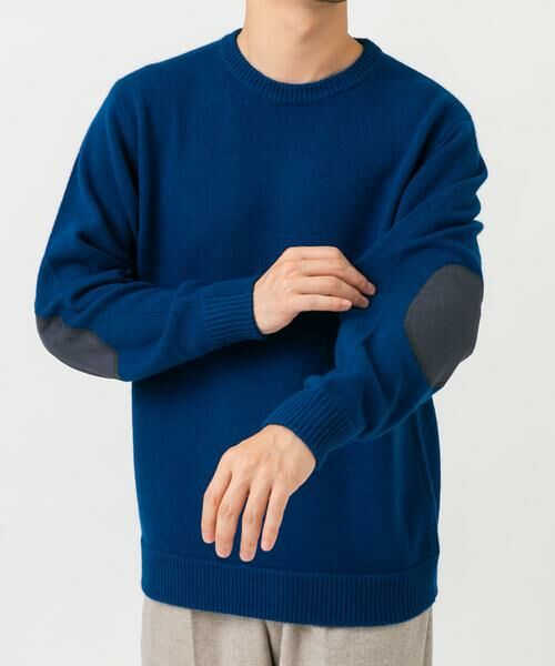 URBAN RESEARCH ROSSO / アーバンリサーチ ロッソ ニット・セーター | 『XLサイズあり』ハミルトンラムズウールエルボーパッチニット | 詳細8