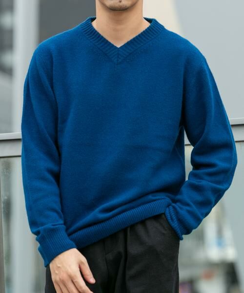 URBAN RESEARCH ROSSO / アーバンリサーチ ロッソ ニット・セーター | 『XLサイズあり』ハミルトンラムズウールVネックニット | 詳細1