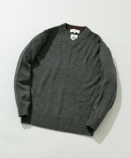 URBAN RESEARCH ROSSO/アーバンリサーチ ロッソ 『XLサイズあり』ハミルトンラムズウールVネックニット チャコールグレー S