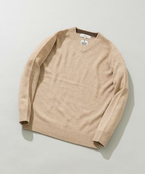 URBAN RESEARCH ROSSO/アーバンリサーチ ロッソ 『XLサイズあり』ハミルトンラムズウールVネックニット ベージュ S