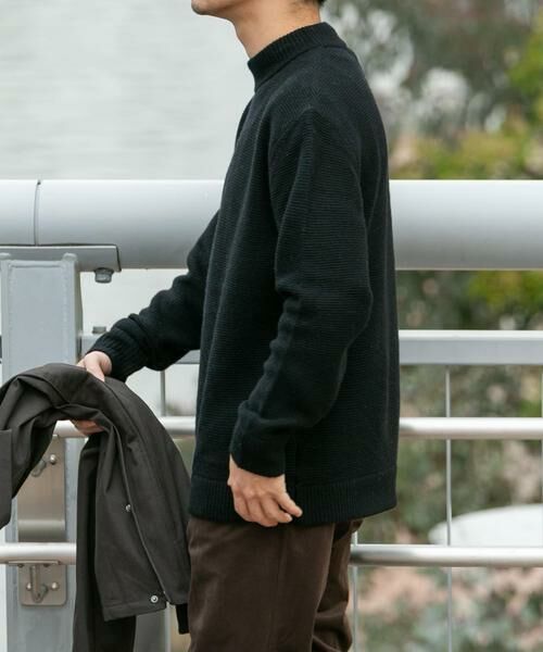 URBAN RESEARCH ROSSO / アーバンリサーチ ロッソ ニット・セーター | 『XLサイズあり』ハミルトンウールガーター編みモックネックプルオーバー | 詳細2
