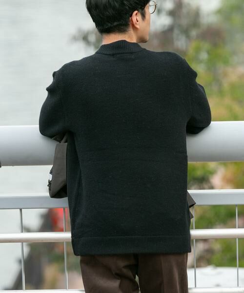 URBAN RESEARCH ROSSO / アーバンリサーチ ロッソ ニット・セーター | 『XLサイズあり』ハミルトンウールガーター編みモックネックプルオーバー | 詳細3