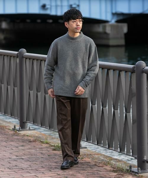 URBAN RESEARCH ROSSO / アーバンリサーチ ロッソ ニット・セーター | 『XLサイズあり』ハミルトンウールガーター編みモックネックプルオーバー | 詳細17