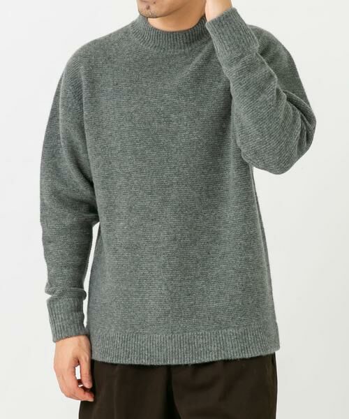 URBAN RESEARCH ROSSO / アーバンリサーチ ロッソ ニット・セーター | 『XLサイズあり』ハミルトンウールガーター編みモックネックプルオーバー | 詳細21