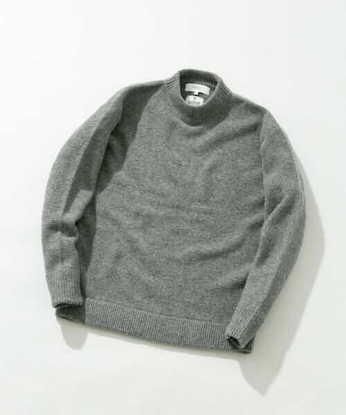 URBAN RESEARCH ROSSO/アーバンリサーチ ロッソ 『XLサイズあり』ハミルトンウールガーター編みモックネックプルオーバー グレー M