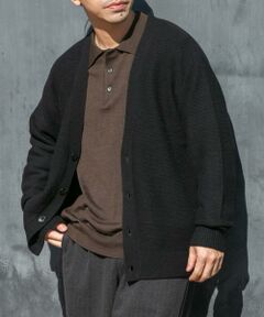 URBAN RESEARCH ROSSO / アーバンリサーチ ロッソ カーディガン・ボレロ | 『XLサイズあり』ハミルトンウールガーター編みVネックカーディガン