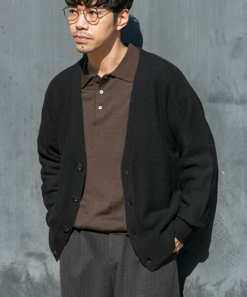 URBAN RESEARCH ROSSO / アーバンリサーチ ロッソ カーディガン・ボレロ | 『XLサイズあり』ハミルトンウールガーター編みVネックカーディガン | 詳細2