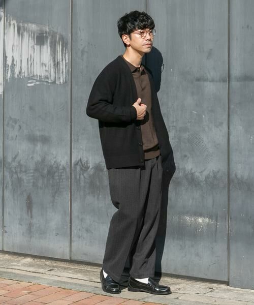 URBAN RESEARCH ROSSO / アーバンリサーチ ロッソ カーディガン・ボレロ | 『XLサイズあり』ハミルトンウールガーター編みVネックカーディガン | 詳細4