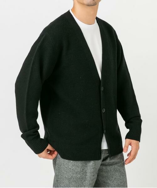 URBAN RESEARCH ROSSO / アーバンリサーチ ロッソ カーディガン・ボレロ | 『XLサイズあり』ハミルトンウールガーター編みVネックカーディガン | 詳細7