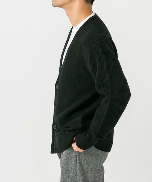 URBAN RESEARCH ROSSO / アーバンリサーチ ロッソ カーディガン・ボレロ | 『XLサイズあり』ハミルトンウールガーター編みVネックカーディガン | 詳細9