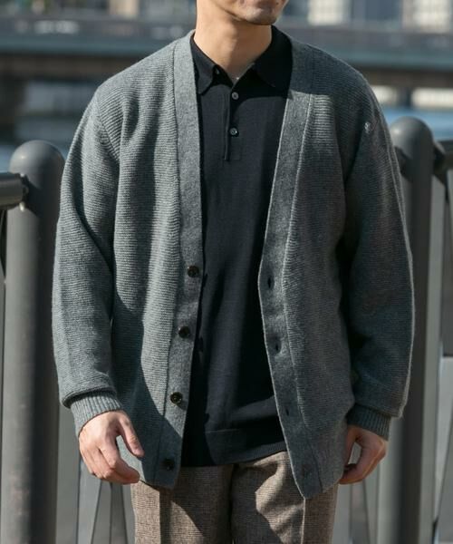 URBAN RESEARCH ROSSO / アーバンリサーチ ロッソ カーディガン・ボレロ | 『XLサイズあり』ハミルトンウールガーター編みVネックカーディガン | 詳細16