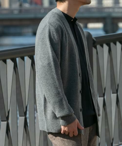 URBAN RESEARCH ROSSO / アーバンリサーチ ロッソ カーディガン・ボレロ | 『XLサイズあり』ハミルトンウールガーター編みVネックカーディガン | 詳細18