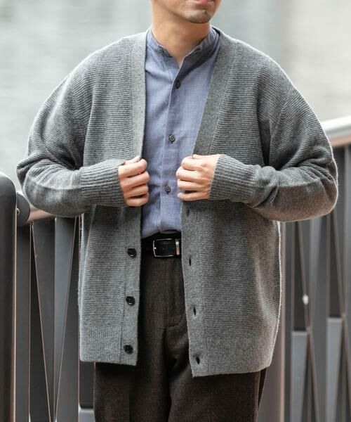 URBAN RESEARCH ROSSO / アーバンリサーチ ロッソ カーディガン・ボレロ | 『XLサイズあり』ハミルトンウールガーター編みVネックカーディガン | 詳細22