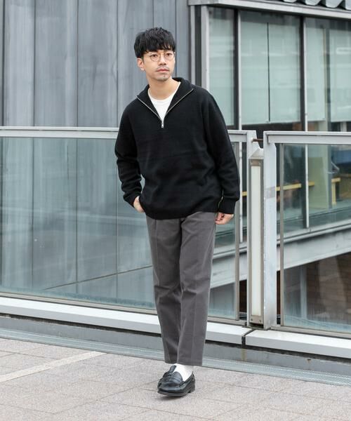 URBAN RESEARCH ROSSO / アーバンリサーチ ロッソ ニット・セーター | 『XLサイズあり』ハミルトンラムズウールハーフジップニット | 詳細2