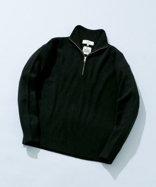 URBAN RESEARCH ROSSO / アーバンリサーチ ロッソ ニット・セーター | 『XLサイズあり』ハミルトンラムズウールハーフジップニット | 詳細4