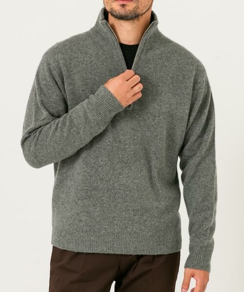 URBAN RESEARCH ROSSO / アーバンリサーチ ロッソ ニット・セーター | 『XLサイズあり』ハミルトンラムズウールハーフジップニット | 詳細16