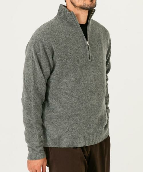 URBAN RESEARCH ROSSO / アーバンリサーチ ロッソ ニット・セーター | 『XLサイズあり』ハミルトンラムズウールハーフジップニット | 詳細17