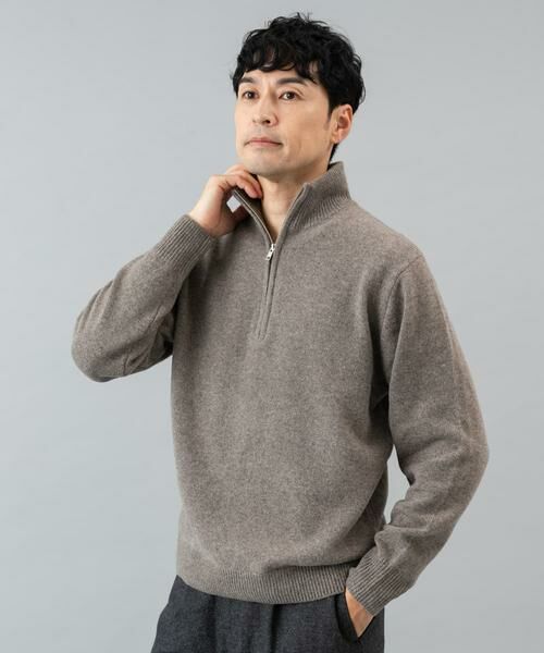 URBAN RESEARCH ROSSO / アーバンリサーチ ロッソ ニット・セーター | 『XLサイズあり』ハミルトンラムズウールハーフジップニット | 詳細24