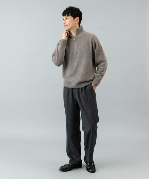 URBAN RESEARCH ROSSO / アーバンリサーチ ロッソ ニット・セーター | 『XLサイズあり』ハミルトンラムズウールハーフジップニット | 詳細25