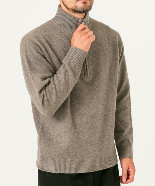 URBAN RESEARCH ROSSO / アーバンリサーチ ロッソ ニット・セーター | 『XLサイズあり』ハミルトンラムズウールハーフジップニット | 詳細27