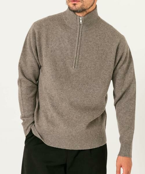 URBAN RESEARCH ROSSO / アーバンリサーチ ロッソ ニット・セーター | 『XLサイズあり』ハミルトンラムズウールハーフジップニット | 詳細28