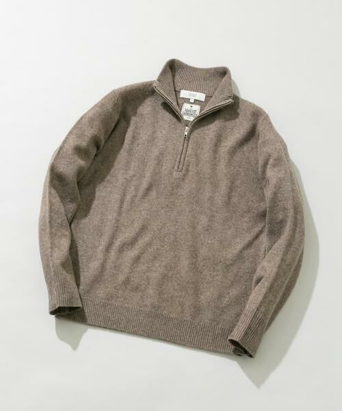 URBAN RESEARCH ROSSO/アーバンリサーチ ロッソ 『XLサイズあり』ハミルトンラムズウールハーフジップニット グレー系その他 XL