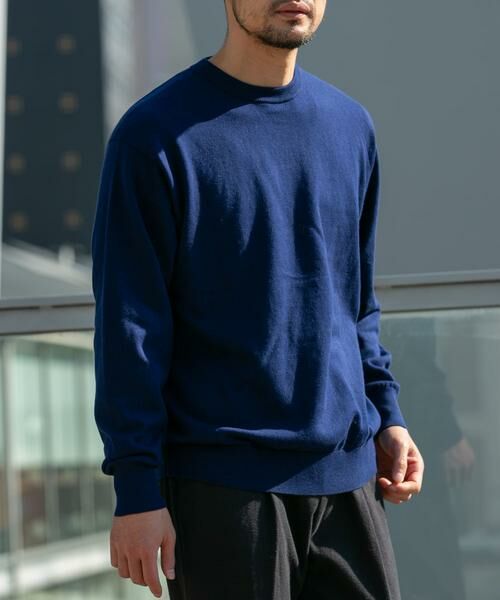 URBAN RESEARCH ROSSO / アーバンリサーチ ロッソ ニット・セーター | コットンカシミヤクルーネックニット | 詳細1