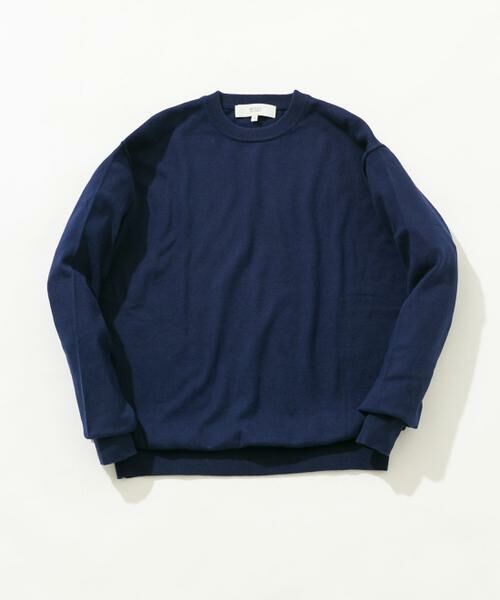 URBAN RESEARCH ROSSO/アーバンリサーチ ロッソ コットンカシミヤクルーネックニット ブルー M