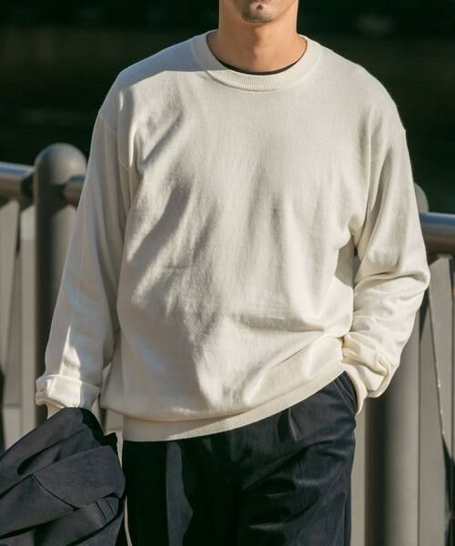 URBAN RESEARCH ROSSO / アーバンリサーチ ロッソ ニット・セーター | コットンカシミヤクルーネックニット | 詳細15