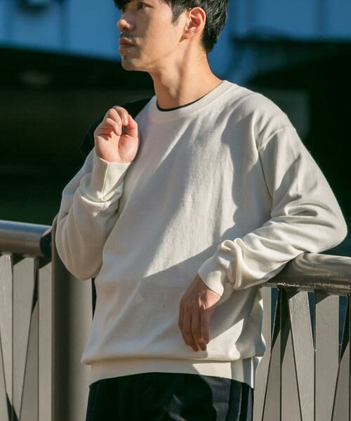 URBAN RESEARCH ROSSO/アーバンリサーチ ロッソ コットンカシミヤクルーネックニット アイボリー M