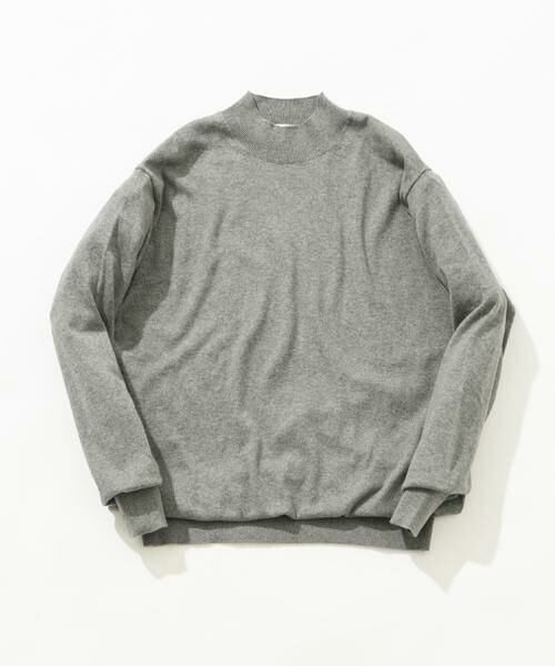 URBAN RESEARCH ROSSO/アーバンリサーチ ロッソ コットンカシミヤモックネックニット グレー M