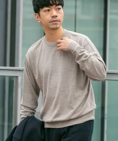 URBAN RESEARCH ROSSO / アーバンリサーチ ロッソ ニット・セーター | イタリア糸メリノウールクルーニット