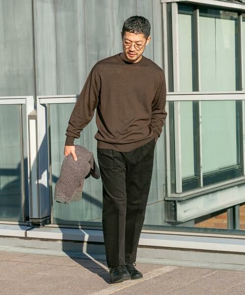 URBAN RESEARCH ROSSO / アーバンリサーチ ロッソ ニット・セーター | イタリア糸メリノウールクルーニット | 詳細4