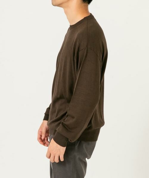 URBAN RESEARCH ROSSO / アーバンリサーチ ロッソ ニット・セーター | イタリア糸メリノウールクルーニット | 詳細8