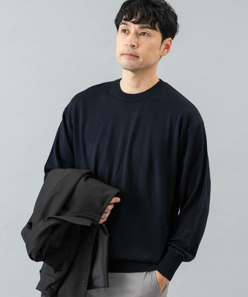 URBAN RESEARCH ROSSO / アーバンリサーチ ロッソ ニット・セーター | イタリア糸メリノウールクルーニット | 詳細13