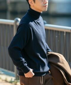 URBAN RESEARCH ROSSO / アーバンリサーチ ロッソ ニット・セーター | イタリア糸メリノウールタートルネックニット