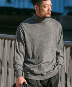 URBAN RESEARCH ROSSO / アーバンリサーチ ロッソ ニット・セーター | イタリア糸メリノウールタートルネックニット