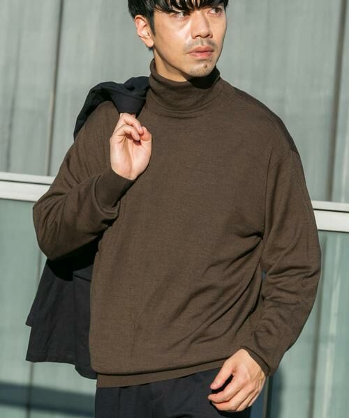 URBAN RESEARCH ROSSO / アーバンリサーチ ロッソ ニット・セーター | イタリア糸メリノウールタートルネックニット | 詳細11