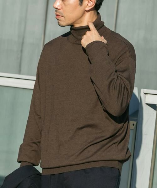 URBAN RESEARCH ROSSO / アーバンリサーチ ロッソ ニット・セーター | イタリア糸メリノウールタートルネックニット | 詳細12