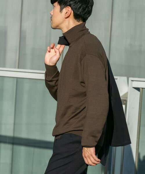 URBAN RESEARCH ROSSO / アーバンリサーチ ロッソ ニット・セーター | イタリア糸メリノウールタートルネックニット | 詳細13