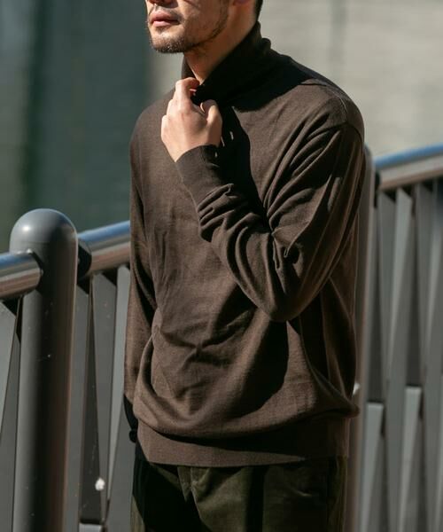 URBAN RESEARCH ROSSO / アーバンリサーチ ロッソ ニット・セーター | イタリア糸メリノウールタートルネックニット | 詳細2