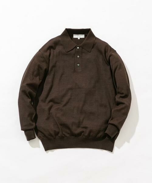 URBAN RESEARCH ROSSO / アーバンリサーチ ロッソ ニット・セーター | イタリア糸メリノウールニットポロシャツ | 詳細11
