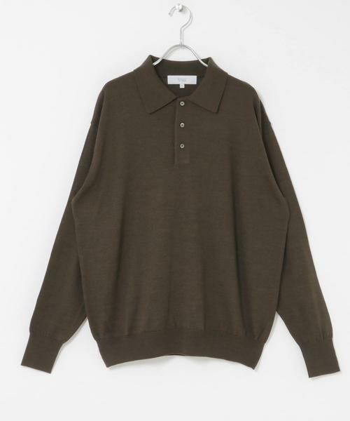 URBAN RESEARCH ROSSO / アーバンリサーチ ロッソ ニット・セーター | イタリア糸メリノウールニットポロシャツ | 詳細12
