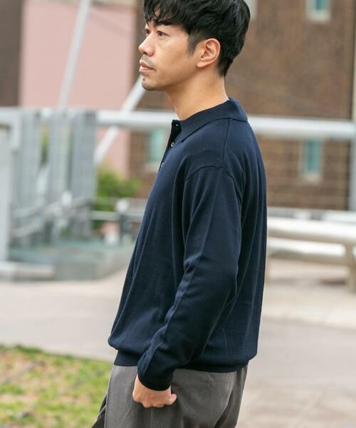 URBAN RESEARCH ROSSO / アーバンリサーチ ロッソ ニット・セーター | イタリア糸メリノウールニットポロシャツ | 詳細15