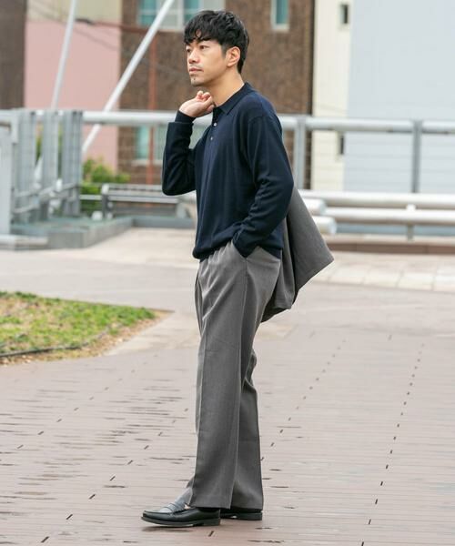 URBAN RESEARCH ROSSO / アーバンリサーチ ロッソ ニット・セーター | イタリア糸メリノウールニットポロシャツ | 詳細17