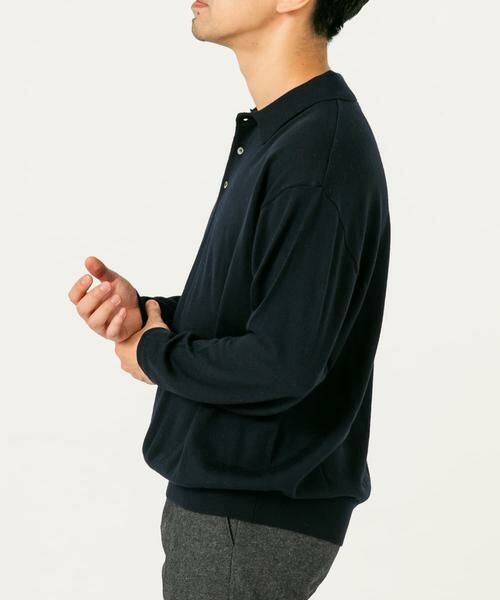 URBAN RESEARCH ROSSO / アーバンリサーチ ロッソ ニット・セーター | イタリア糸メリノウールニットポロシャツ | 詳細19