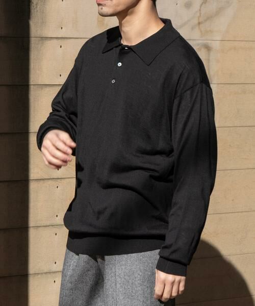 URBAN RESEARCH ROSSO / アーバンリサーチ ロッソ ニット・セーター | イタリア糸メリノウールニットポロシャツ | 詳細28