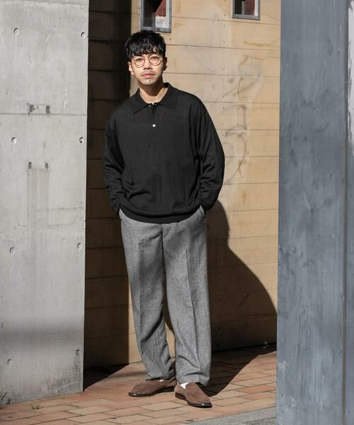 URBAN RESEARCH ROSSO / アーバンリサーチ ロッソ ニット・セーター | イタリア糸メリノウールニットポロシャツ | 詳細29