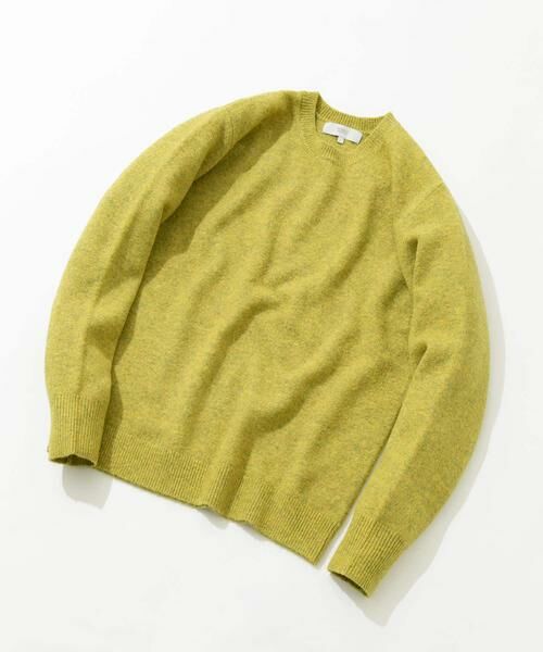 URBAN RESEARCH ROSSO/アーバンリサーチ ロッソ ブークレストレッチクルーニット イエロー S